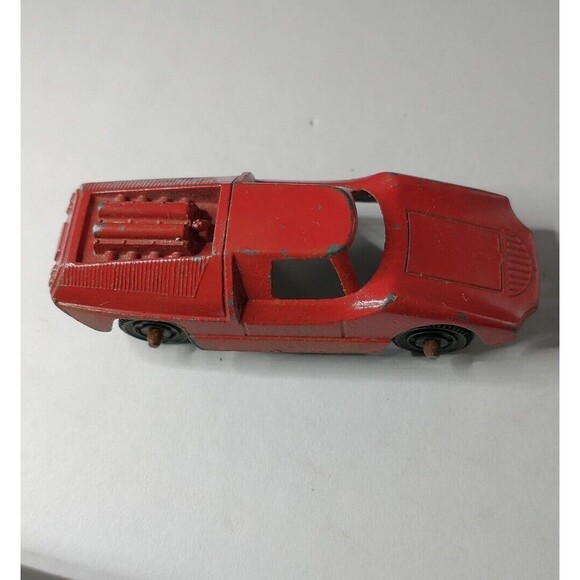 Vintage Tootsie Toy Fiat Abarth Red Made in U.S.A. Die Cast Collectible Car - Picture 9 of 13